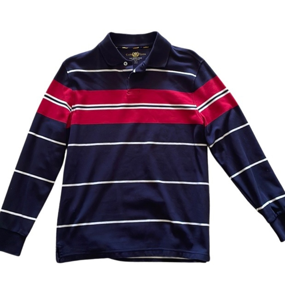 Club Room Full Sleeve Polo Mens Small - Professional